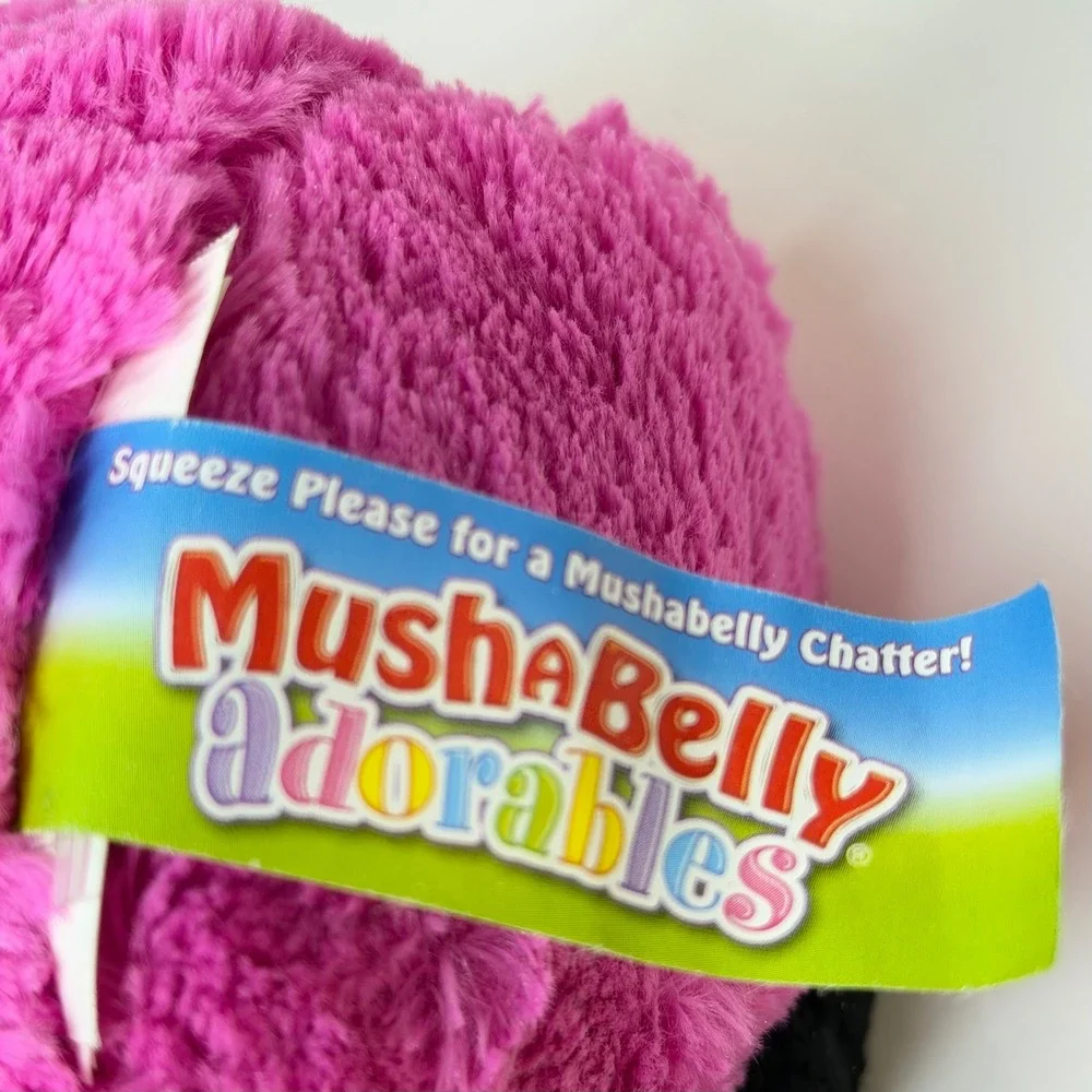Mushabelly Adorables Pink Ladybug Plush Squeeze Chatter Sound Toy Y2K Kidcore